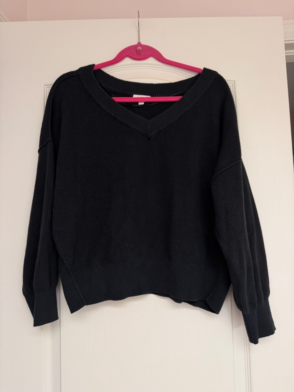 BP Slouchy Black V-Neck Women’s Sweater